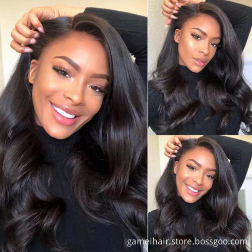 water wave ready to ship 40 inch straight body wave irgin short bob brazilancurly 360 remybob wigs with bangs 100% human hair